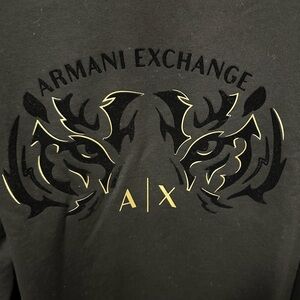 New Armani Exchange Black Sweatshirt